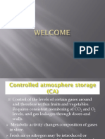 Controlled Atmospheric Storage & Modified Atmospheric Packaging.