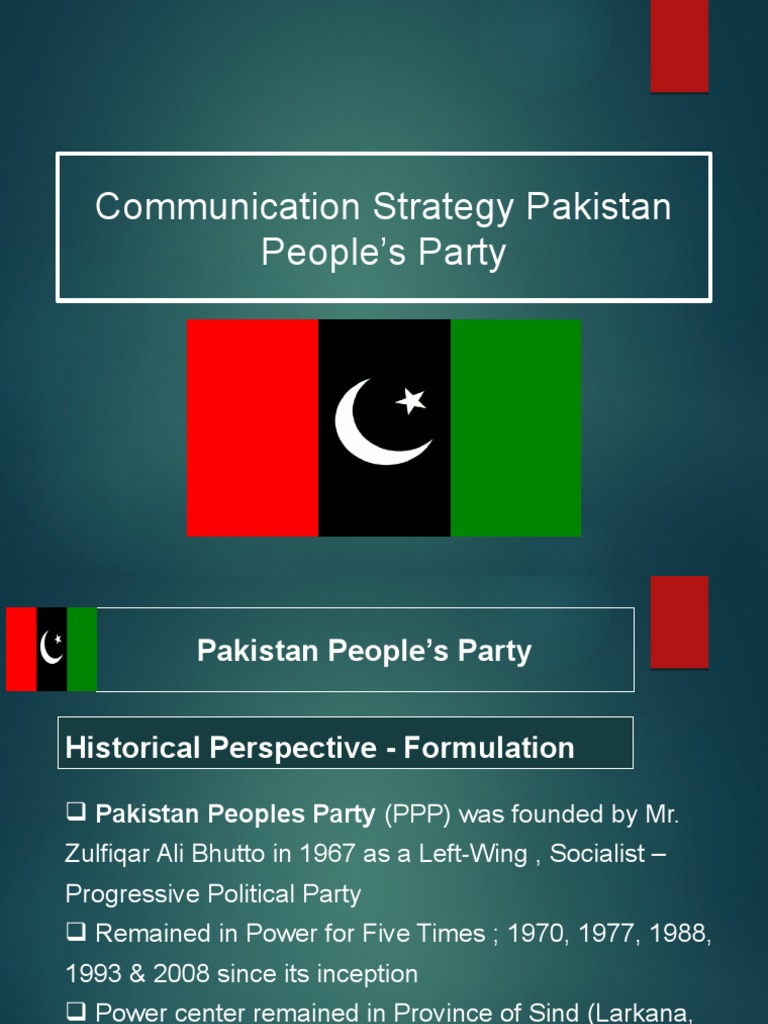 Communication Strategy Pakistan People's Party | PDF | Pakistan Peoples ...