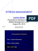 Lectures On Stress Management