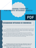 Kesadaran Terhadap Pentingnya Integrasi Bangsa