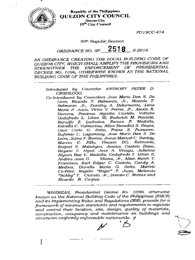 Local Building Code Ordinance | PDF