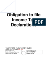 Obligation To File Income Tax Declarations: Taxpayer S Facilitation Guide