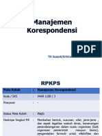 Manajamen Korespondensi