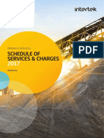 Intertek Minerals Schedule of Services and Charges 2017 Indonesian USD