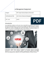 Human Resources Management Assignment