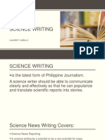 Science Writing: Lalaine P. Jabillo