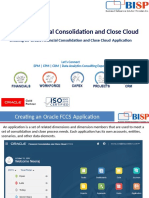 Oracle FCCS Creating New Application