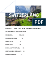 Country Analysis For Entrepreneurship Activities at Switzerland