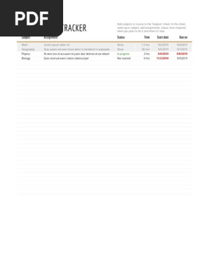 Assignment Tracker
