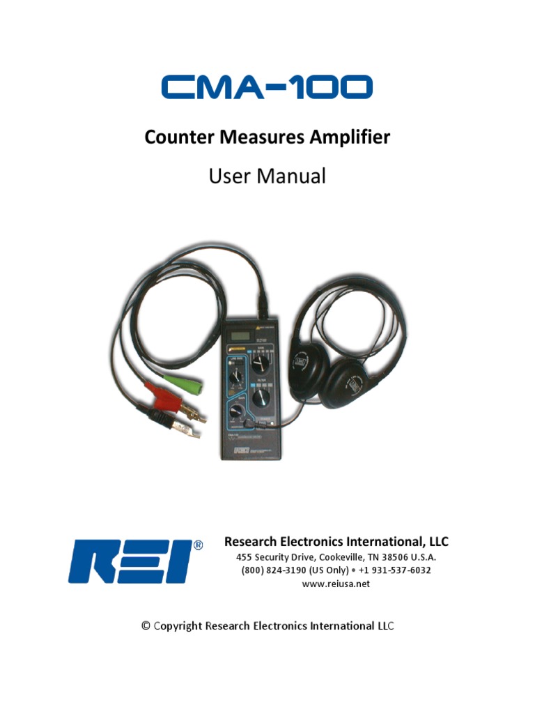 CMA Manual Rev I PDF Headphones Interference