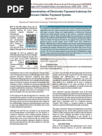Design and Implementation of Electronic Payment Gateway for Secure Online Payment System