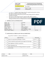 Commissioning Service Department Commissioning Standard Test Formats Description: Line Distance & Directional Ef Protection-7Sa522