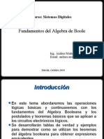 Fundamentos del Algebra de Boole