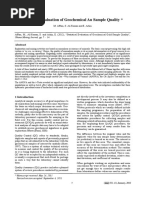 Statistical Evaluation of Geochemical Au Sample Quality : Ghana Mining Journal, Pp. 7 - 14