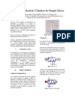 Neumática Industrial: Cilindros de Simple Efecto: Resumen: en La Práctica de Laboratorio, Se