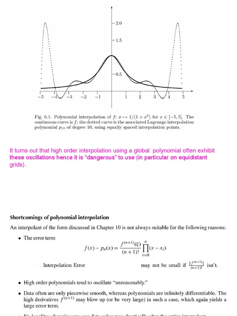 Polynomial Interpolation Issues | PDF
