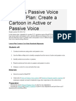 Active & Passive Voice Lesson Plan: Create A Cartoon in Active or Passive Voice