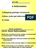 Ch15: Rock Deformation: Today's List