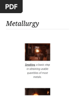 Metallurgy: Smelting