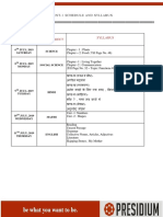 PA-1 Schedule & Syllabus G 4