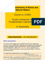 Geochemistry Introduction