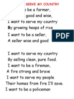 I Want To Serve My Country