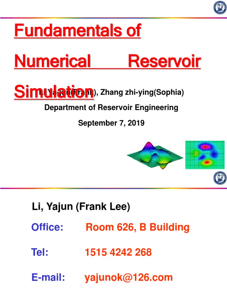 Reservoir Simulation Basics | PDF | Petroleum Reservoir | Mathematical ...