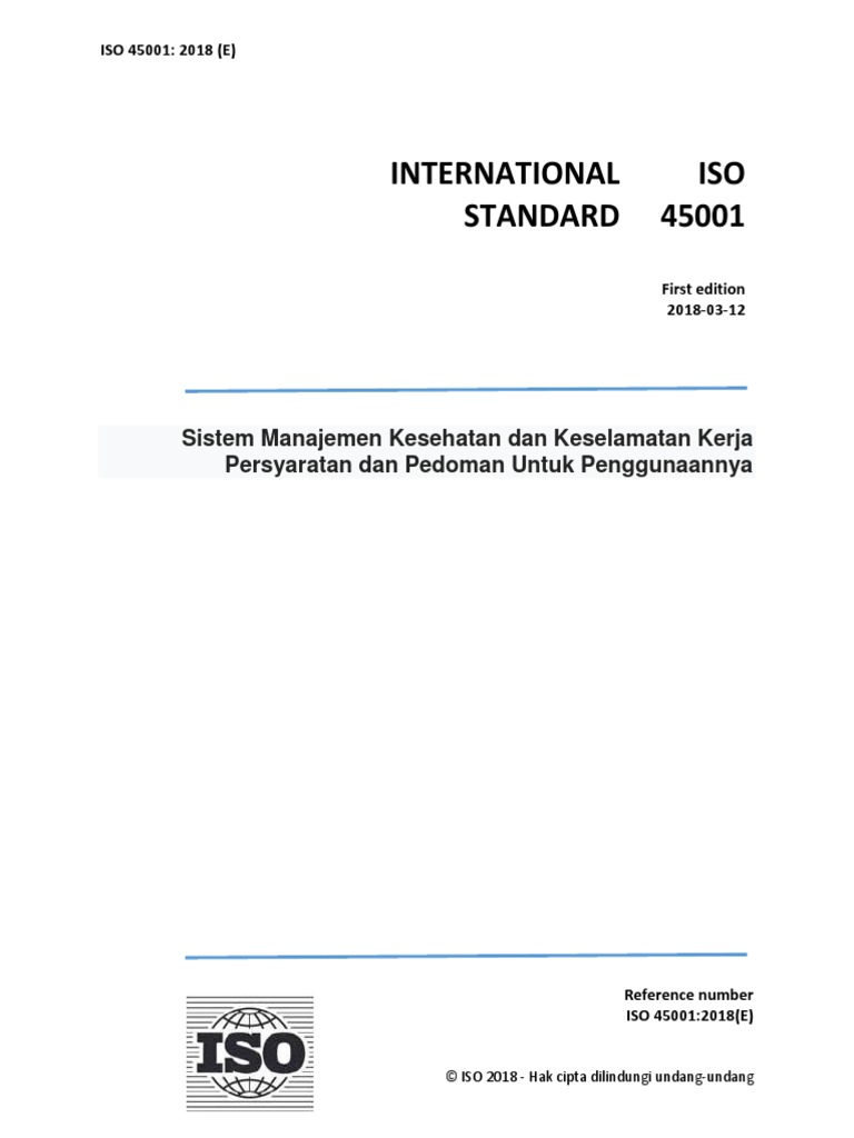 Iso 45001 2018 Pdf Free Download