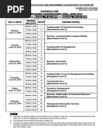 CFAP Exam Schedule Winter 2025 | PDF