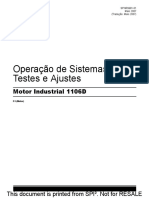 Operação de Sistemas Testes e Ajustes: Motor Industrial 1106D