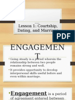 Lesson 1: Courtship, Dating, and Marriage: UNIT II: Family Life