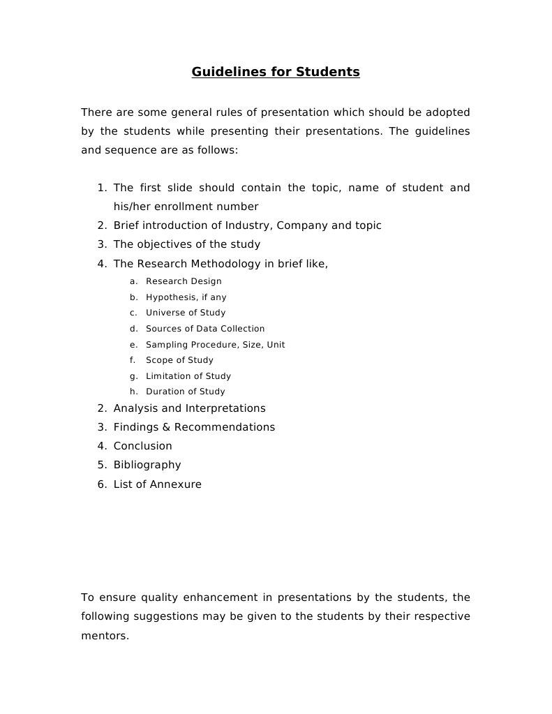Student Presentation Guidelines | PDF | Pie Chart | Microsoft Power Point