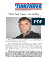 Fiul Lui Camil Petrescu Revine Din SUA PDF