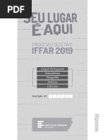 Prova Processo Seletivo Iffar 2019