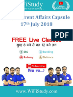 Daily Current Affairs 18-07-18