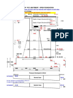 Design of PCC Abutment Open Foundation PDF