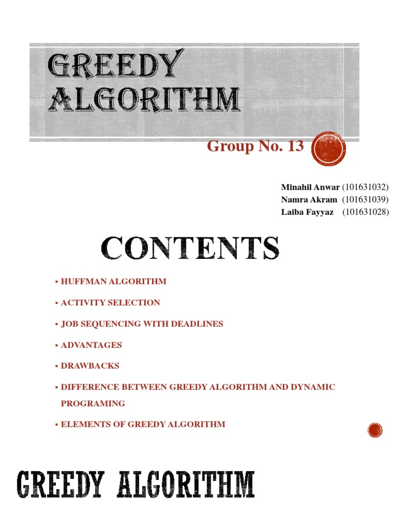 Greedy Algorithm | PDF | Algorithms And Data Structures | Computer Data