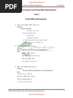 MA6351 Transforms and Partial Differential Equations Unit I Partial Differential Equations