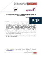 La Metodología Cualitativa y Su Importancia en El Análisis de Políticas Públicas PDF