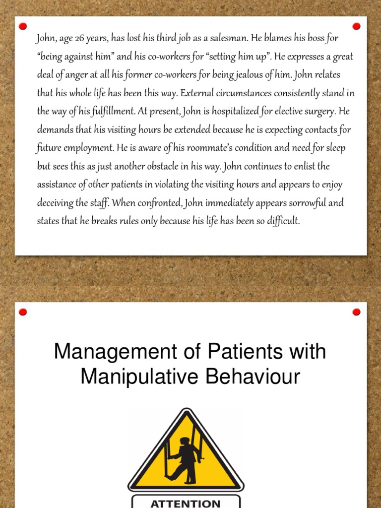 Manipulative Behavior PDF Psychological Manipulation Id