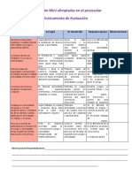 Intrumento Preescolar Educacion Fisica