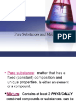 Pure Substances and Mixtures