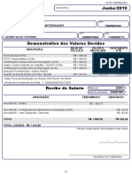 ESocial Demonstrativo Recibo Junho 2019