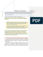 La Intervención Del Estado en La Economía