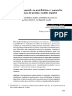 La Mediacion Penal YSu Prohibicion en Supuestos de Violenc