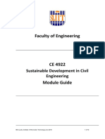 Faculty of Engineering Module on Sustainable Civil Projects