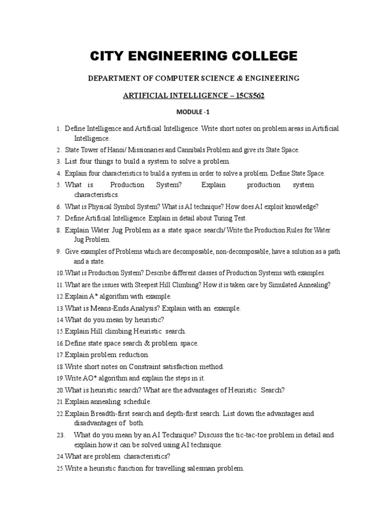 AI Concepts and Problem-Solving Techniques | PDF | Knowledge ...