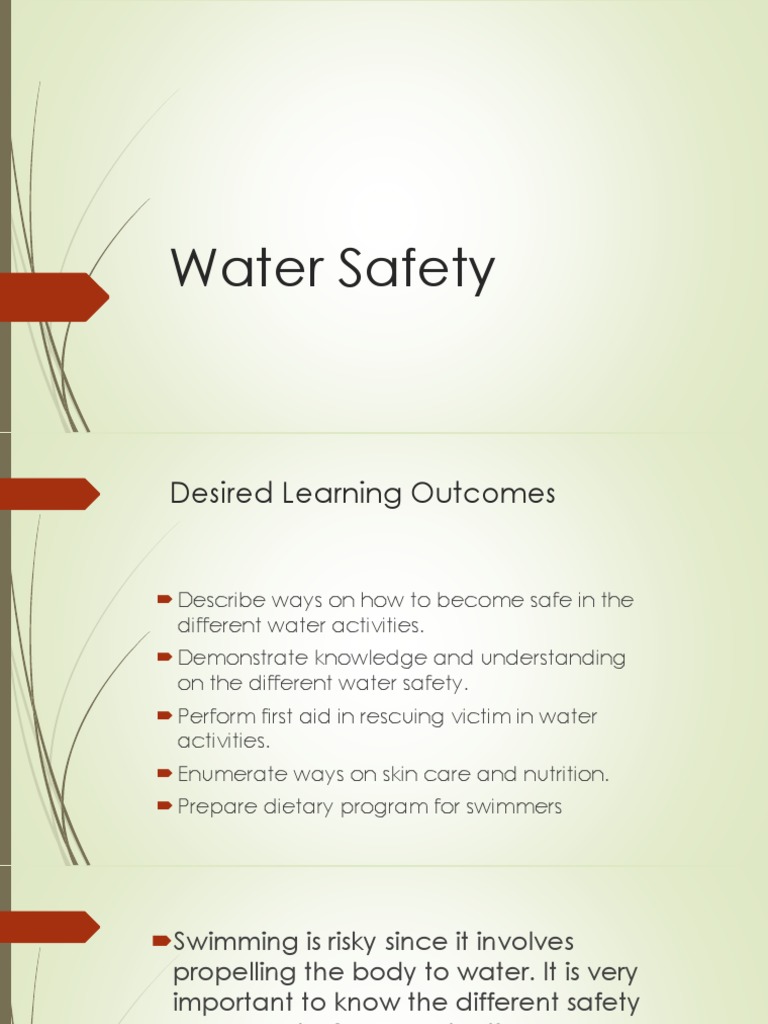 Water Safety PDF Cardiopulmonary Resuscitation Swimming