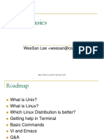 Linux Basics: Weesan Lee