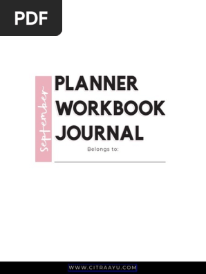 Fillable Planner Citra Ayu (Black) Form